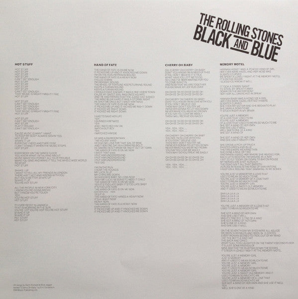 The Rolling Stones : Black And Blue (LP, Album, RE, RM, Gat)