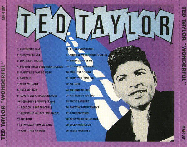 Ted Taylor : "Wonderful" (CD, Comp)