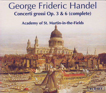 Georg Friedrich Händel, The Academy Of St. Martin-in-the-Fields : Concerti Grossi Op. 3 & 6 (Complete) (4xCD, Comp, Sli + Box)