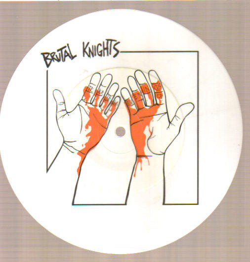 Brutal Knights : Terrible Evenings E.P. (7", EP, Ltd, RP, Whi)