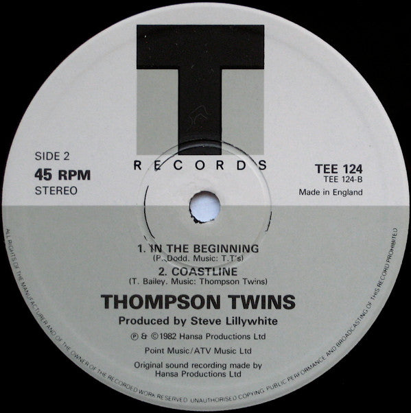 Thompson Twins : In The Name Of Love (12" Inch Dance Extension) (12", Single)