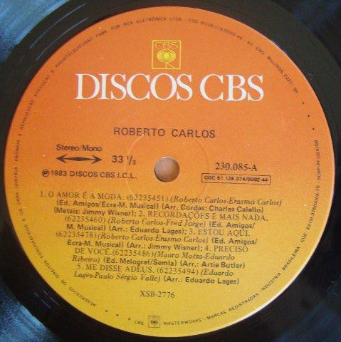 Roberto Carlos : Roberto Carlos (LP, Album, Gat)