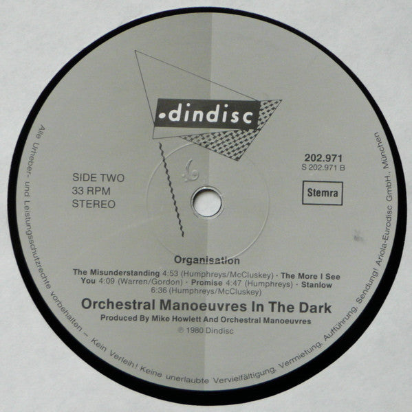 Orchestral Manoeuvres In The Dark : Organisation (LP, Album)