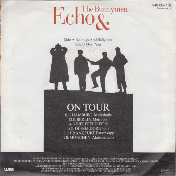 Echo & The Bunnymen : Bedbugs And Ballyhoo (7", Single)