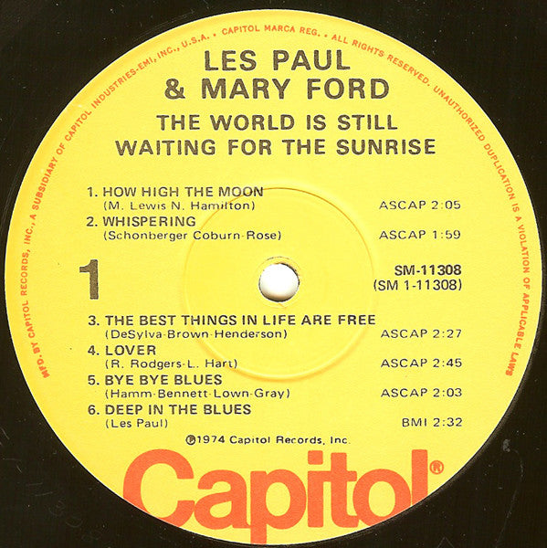 Les Paul & Mary Ford : The World Is Still Waiting For The Sunrise (LP, Comp, Los)