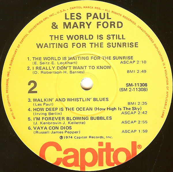 Les Paul & Mary Ford : The World Is Still Waiting For The Sunrise (LP, Comp, Los)