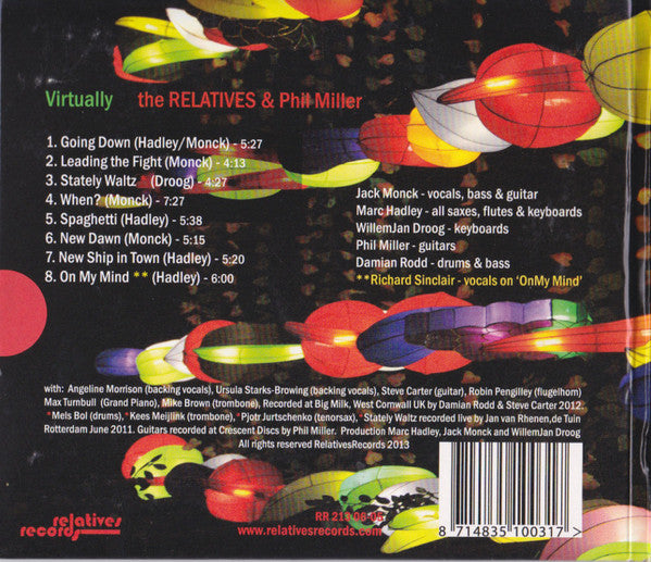 The Relatives (15) & Phil Miller Featuring Special Guest Richard Sinclair : Virtually (CD, Album)