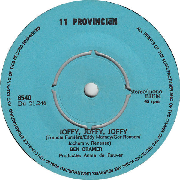 Ben Cramer : Yoffy Yoffy Yoffy (7", Single, Mono, 4-P)