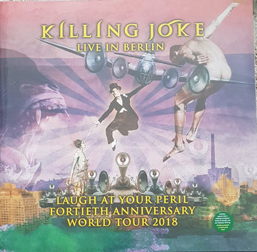 Killing Joke : Laugh At Your Peril (Live In Berlin) (2xLP, Pin + LP, S/Sided, Etch, Pin + Album)