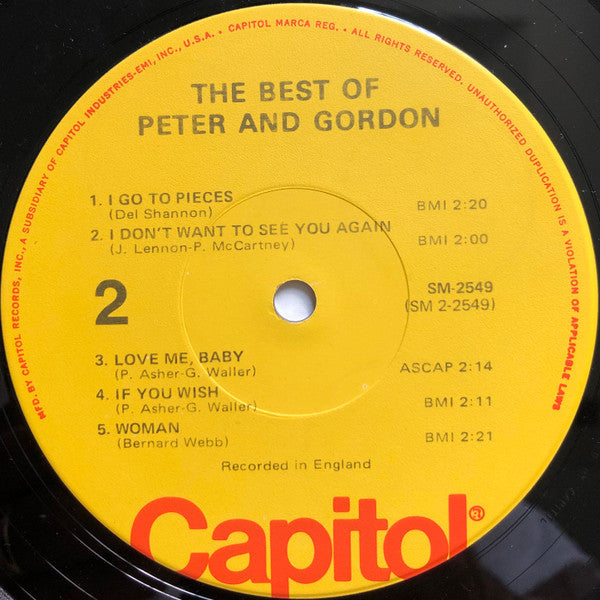 Peter And Gordon* : The Best Of Peter And Gordon (LP, Comp, RE, Jac)