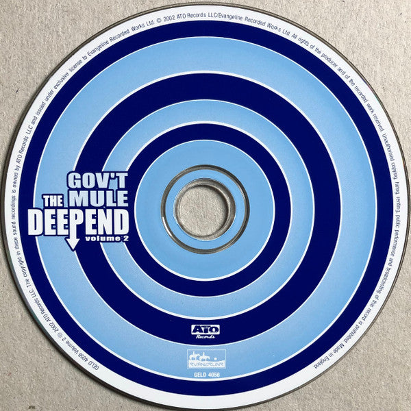 Gov't Mule : The Deep End Volume 1 & Volume 2 (3xCD, Comp)