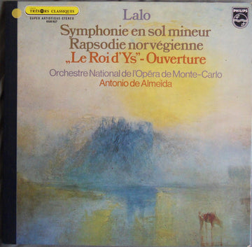 Édouard Lalo - Orchestre National De L'Opéra De Monte-Carlo, Antonio De Almeida : Symphonie En Sol Mineur / Rapsodie Norvégienne / "Le Roi D'Ys" - Ouverture (LP, Album)