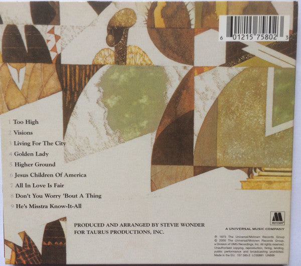 Stevie Wonder : Innervisions (CD, Album, RE, RM, EDC)