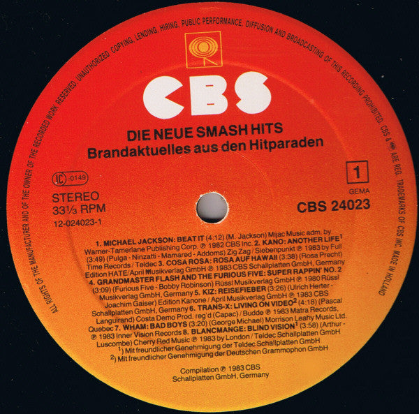 Various : Die Neue Smash Hits (LP, Comp)