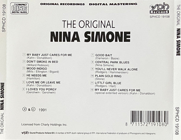 Nina Simone : The Original  (CD, Album, Comp, RE)