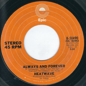 Heatwave : Always And Forever / Super Soul Sister (7", Single, Styrene, San)