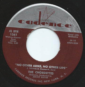 The Chordettes : No Other Arms, No Other Lips / We Should Be Together (7")