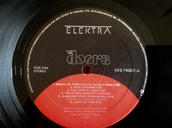 The Doors : The Doors (LP, Album, RE)
