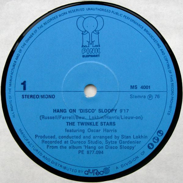The Twinkle Stars : Hang On 'Disco' Sloopy (12", Single)