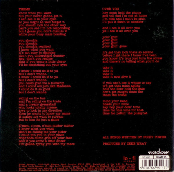 Pussy Power : Theme (7", Single)