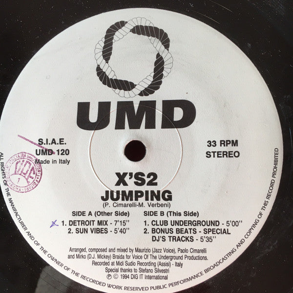 X'S2 : Jumping (12")
