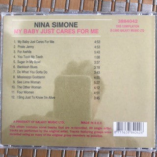 Nina Simone : My Baby Just Cares For Me (CD, Comp)