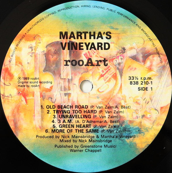Martha's Vineyard : Martha's Vineyard (LP, Album)
