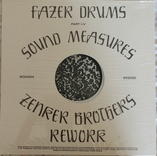 Fazer Drums : Sound Measures / Zenker Brothers Rework (LP)