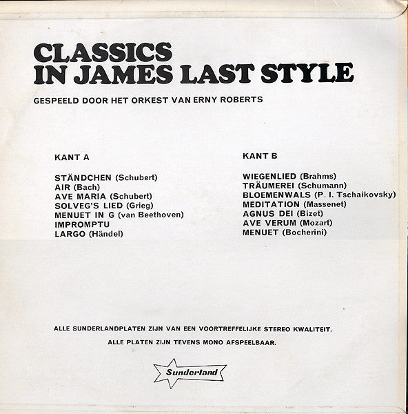 Het Orkest Van Erny Roberts : Classics In James Last Style (LP)