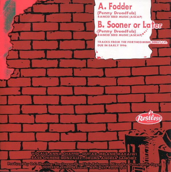 Penny Dreadfuls : Fodder / Sooner Or Later (7")