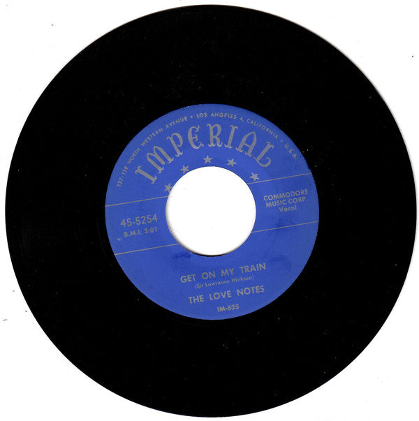 Love Notes : Get On My Train / Surrender Your Heart (7", Single)
