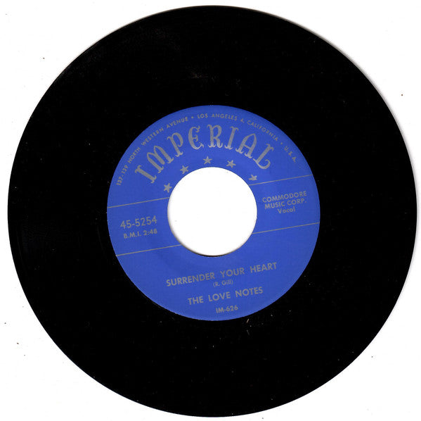 Love Notes : Get On My Train / Surrender Your Heart (7", Single)