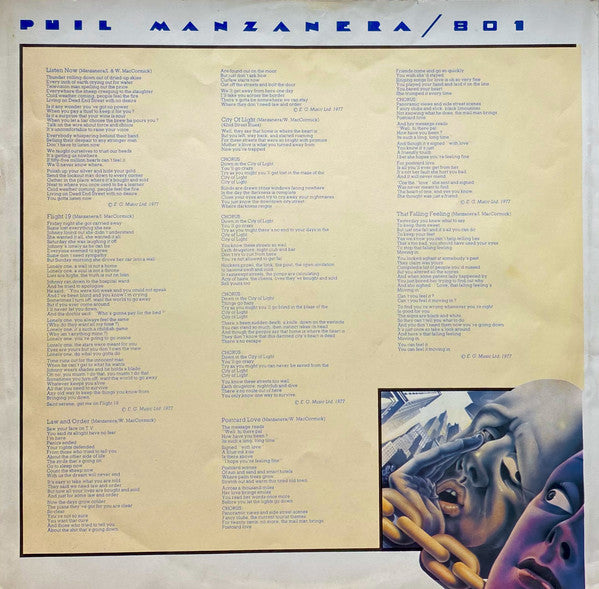 Phil Manzanera / 801 : Listen Now (LP, Album)