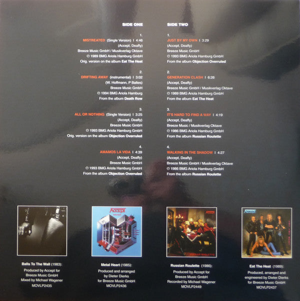 Accept : Classics, Rocks 'n' Ballads - Hot & Slow (2xLP, Comp, Ltd, Num, sil)