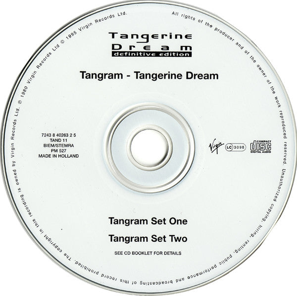 Tangerine Dream : Tangram (CD, Album, RE, RM)