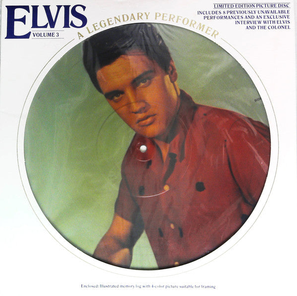 Elvis Presley : A Legendary Performer - Volume 3 (LP, Comp, Ltd, Pic, Cap)