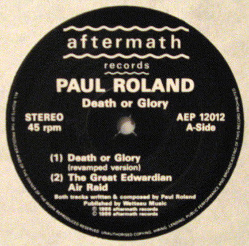 Paul Roland : Death Or Glory (12")