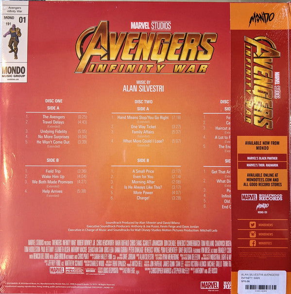 Alan Silvestri : Avengers: Infinity War (3xLP, Col)