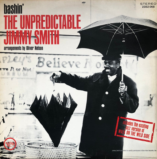 Jimmy Smith : Bashin' - The Unpredictable Jimmy Smith (LP, Album)