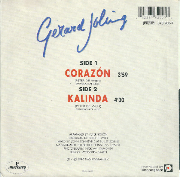 Gerard Joling : Corazón (7", Single)