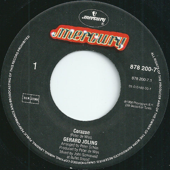 Gerard Joling : Corazón (7", Single)