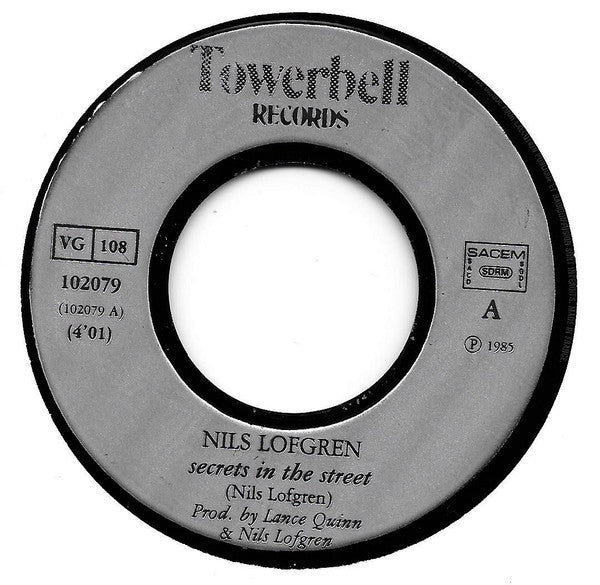 Nils Lofgren : Secrets In The Street (7", Single)