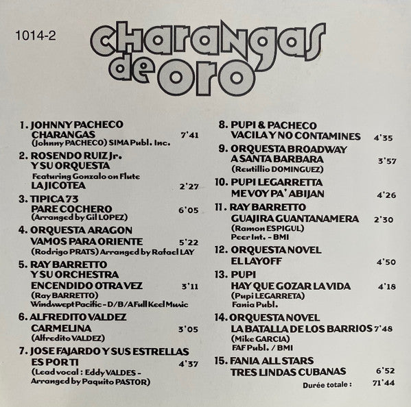 Various : Charangas De Oro (CD, Comp)