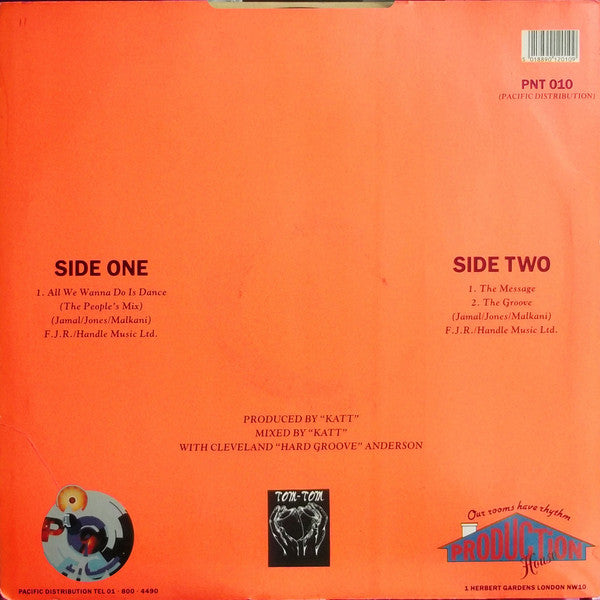 The House Crew Featuring M.C. Juice* : All We Wanna Do Is Dance (12")