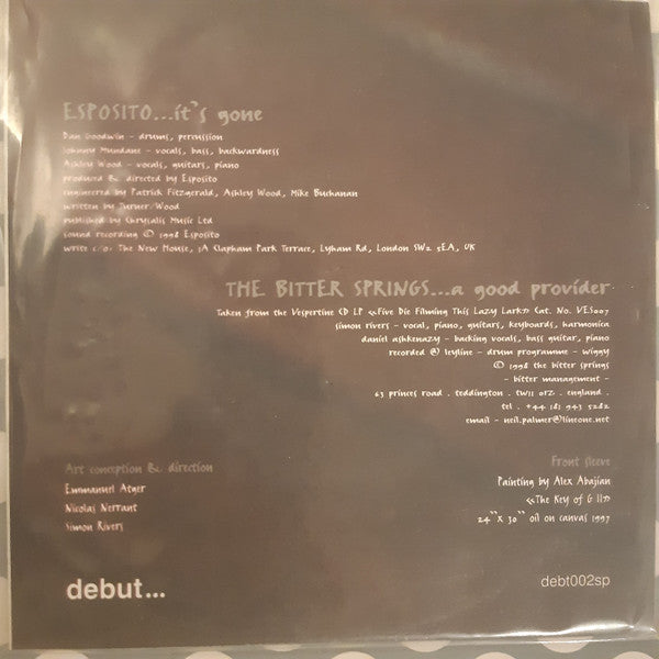 Esposito (3) / The Bitter Springs : #2 (7", Whi)