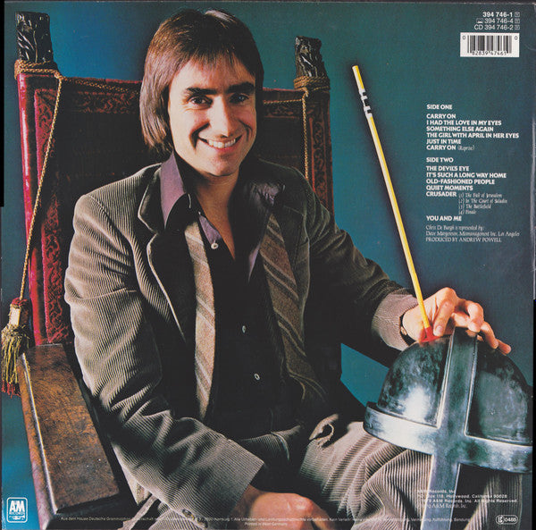 Chris de Burgh : Crusader (LP, Album, RE, Whi)