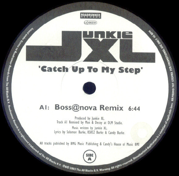 Junkie XL : Catch Up To My Step (12", Single, Promo)