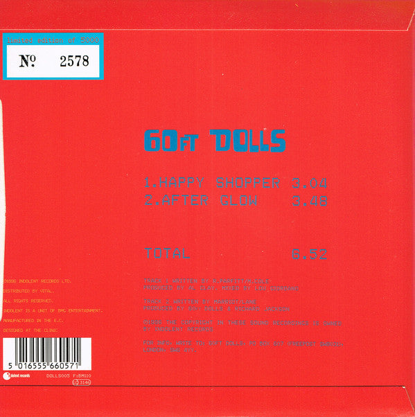 60ft Dolls : Happy Shopper (7", Single, Ltd, M/Print, Num, Gre)