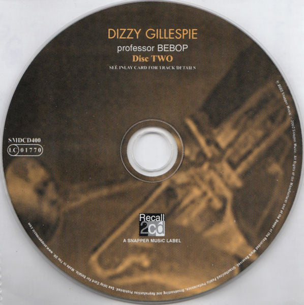 Dizzy Gillespie : Professor Bebop (2xCD, Comp)