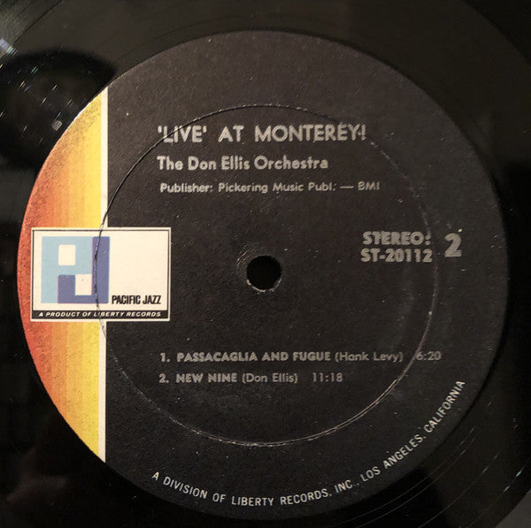 The Don Ellis Orchestra : 'Live' At Monterey ! (LP, Album)